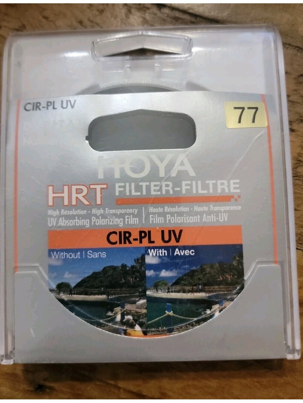 HOYA HRT 77mm CIR-PL UV Circular Polarizing Camera Lens Filter Made in Japan